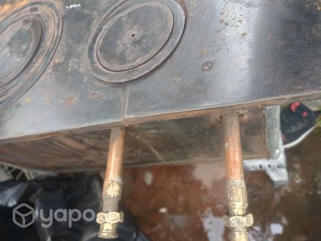 Cosina a leña Alemana Antigua con termo 150lts