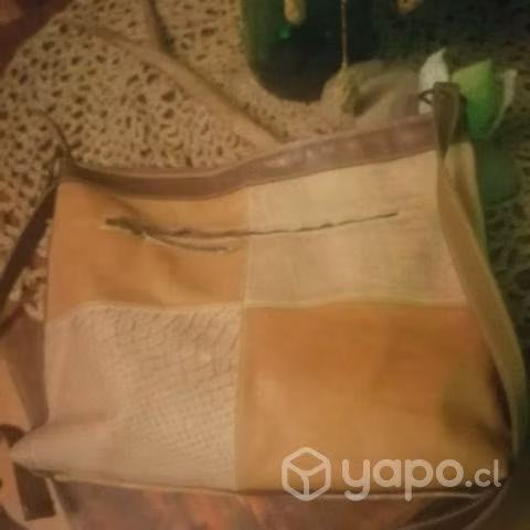Cartera cuero/gamuza, hecho en chile - Imagen 2