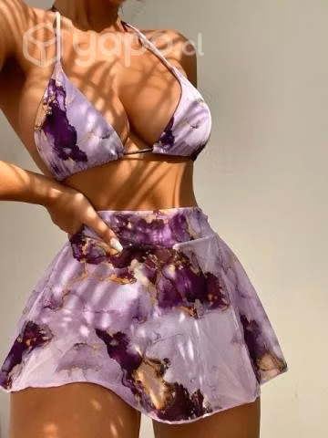 Bikini 3 piezas color lila