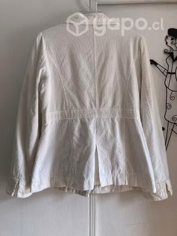 Chaqueta blanca de cotele - Imagen 2