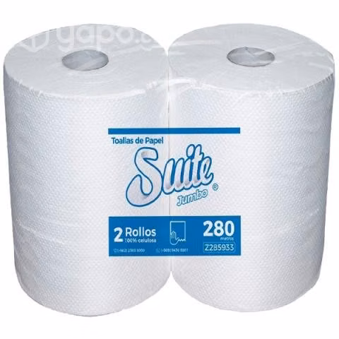Toalla de papel suite jumbo hoja simple 280 metros