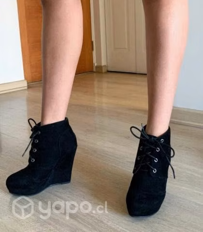 Botines negros excelente estado
