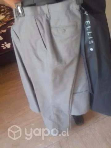 Terno perry Ellis talla 42 gris S