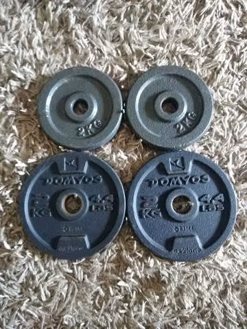 Set mancuernas 15kg +4 discos de 2kg