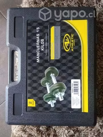 Set mancuernas 15kg +4 discos de 2kg