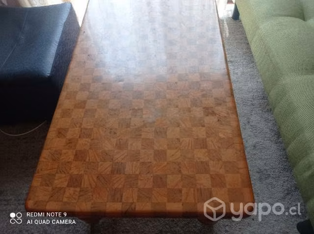 Mesa de centro exclusiva cuadros ajedrez