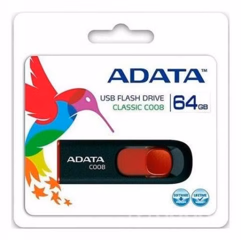 Pendrive Usb 2.0 C008 Adata 64gb Rojo