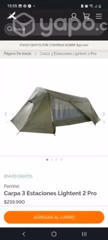 Carpa 3 estaciones lightent 2 pro