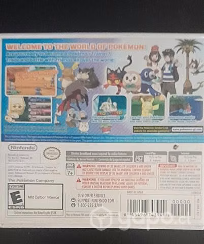 Pokemon luna Juego nintendo 3ds