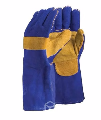 Guante soldador hilo kevlar azul