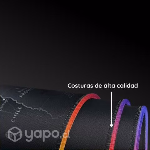 Mouse Pad Gamer Antideslizante + Luz Led RGB-01 Xl