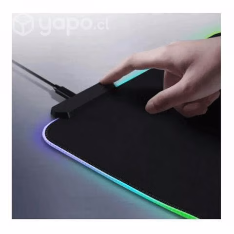 Mouse Pad Gamer Antideslizante + Luz Led RGB-01 Xl