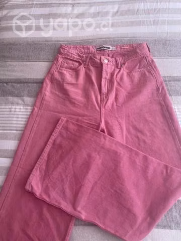 Jeans rosado Wide leg americanino - Imagen 3