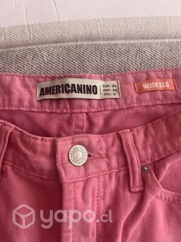 Jeans rosado Wide leg americanino