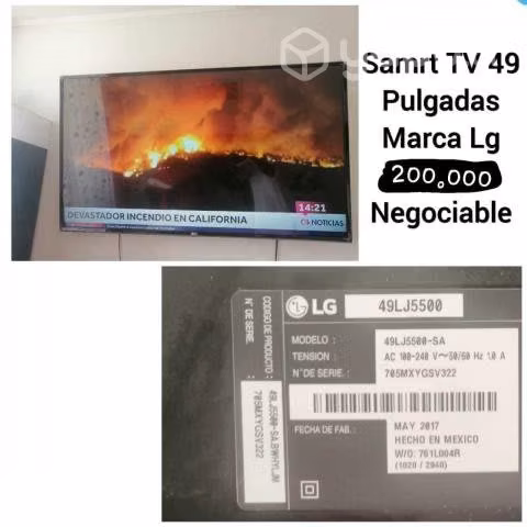 Smart tv lg 49 pulgadas