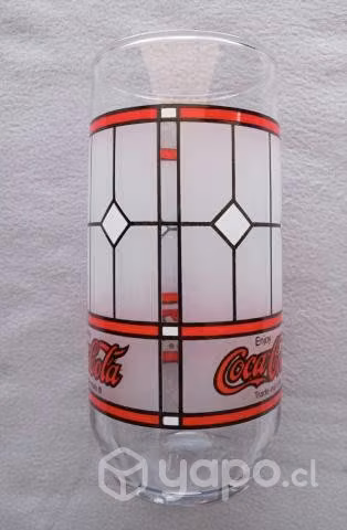 Vaso Coca Cola diseño tipo Vitral Coleccion - Imagen 4