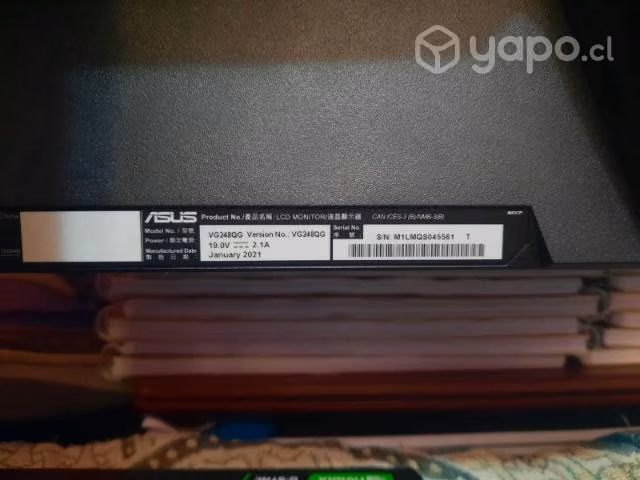 Asus 165hz 0.5ms 24'5" - Imagen 3