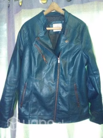 Chaqueta de cuero verde - Imagen 2