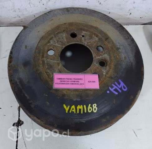 Tambor Freno Trasero Derecho (VAM168) Volkswagen A
