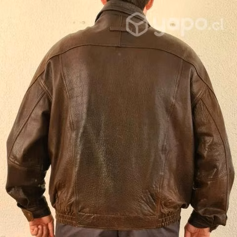 Chaqueta de cuero Café Oscuro - Imagen 2