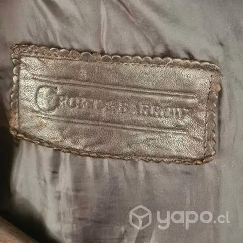 Chaqueta de cuero Café Oscuro - Imagen 3