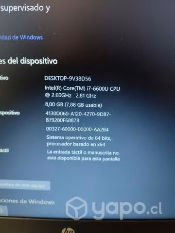 Notebook HP elitebook folio 1040 g3 Procesador I7 - Imagen 2