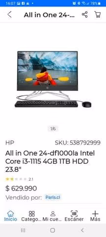 Computadora de escritorio nueva
