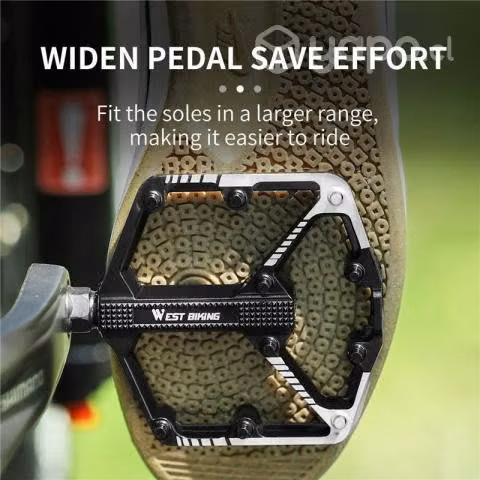 Pedales de bicicleta WESTBIKING plataforma 10 pine - Imagen 3