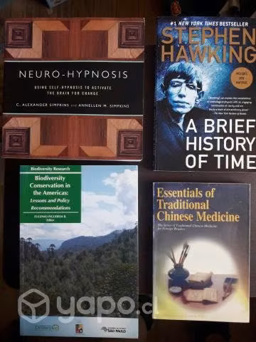 Lote de 4 libros de ciencias en inglés