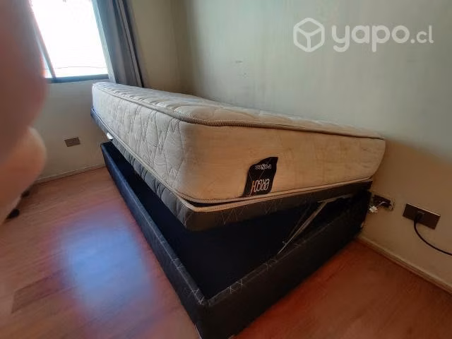 Cama Rosen Boxet Ergo-t 1,5 Plazas (cama Baúl)