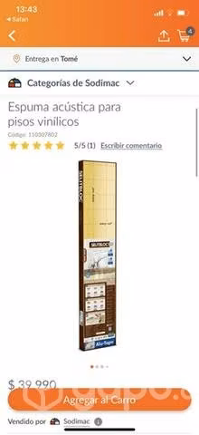 Espuma piso vinilico