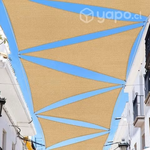 TOLDO VELA TRIANGULAR 5 x 5 x 5 M - Imagen 4