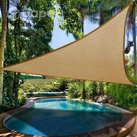 TOLDO VELA TRIANGULAR 5 x 5 x 5 M - Imagen 2