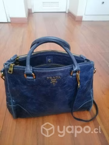 PRADA Fina cartera hecha mano 100% cuero Italiana