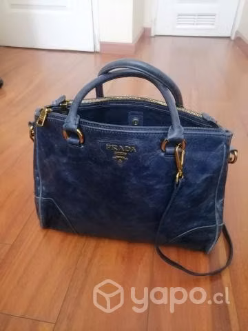 PRADA Fina cartera hecha mano 100% cuero Italiana