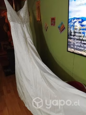 Hermoso Vestido de novia estilo sirena - Imagen 4
