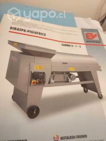 Despalilladora pisadora para proceso del vino