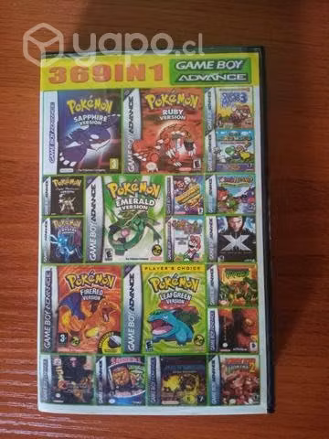 Juego GBA Gameboy Advance 369 en 1