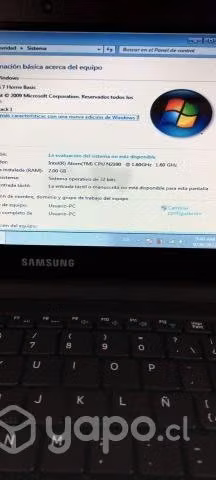 Netbook Nc-100 Samsung 320 Gb Disco duro/ 2 ram - Imagen 3