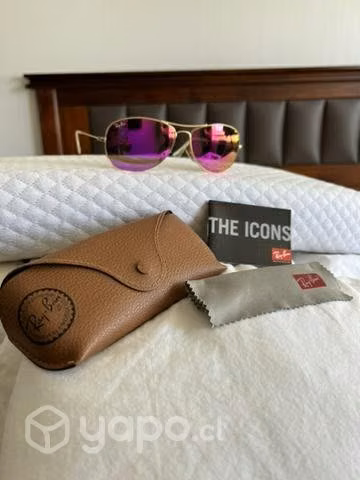 Lentes Rayban Aviador Rosa - Imagen 2