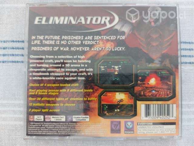 Eliminator PSX, PLAYSTATION, PSONE - Imagen 3