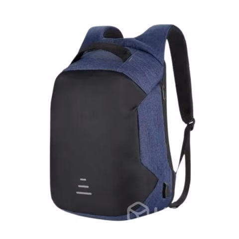Mochila USB A Prueba De Agua 18x34x46 cm Azul