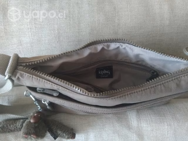 Cartera Kipling Beige Nueva