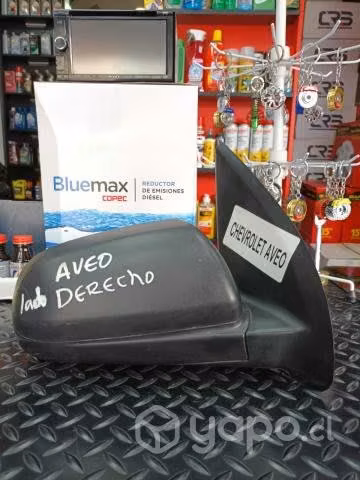 Espejo derecho chevrolet aveo 2010 usado