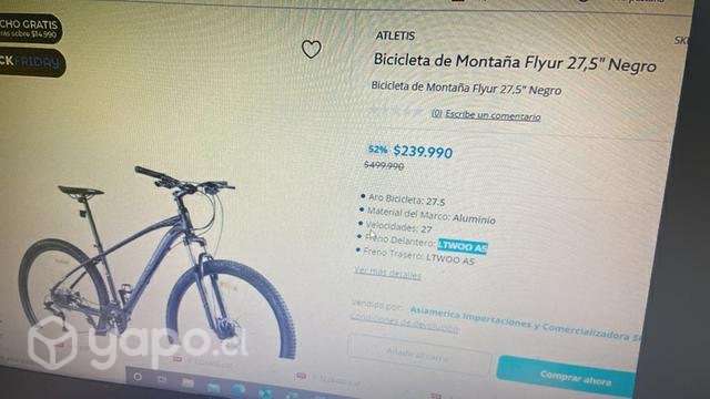 Bicicleta Aro 27.5 - Imagen 3