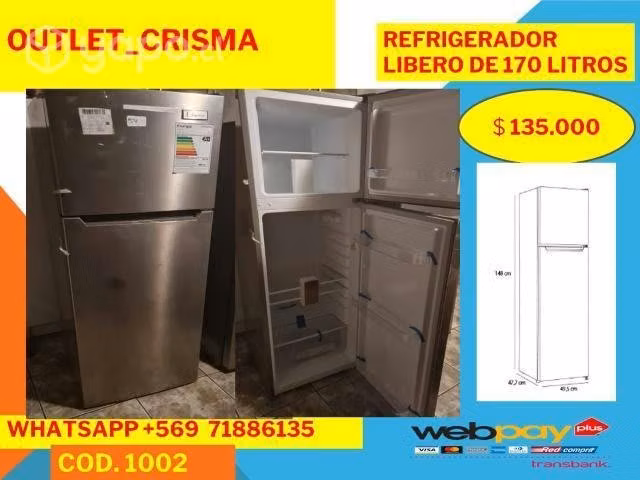 Refrigerador 170 litros
