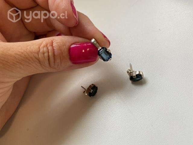 Conjunto Plata (Aros + Dije para collar ) - Imagen 4