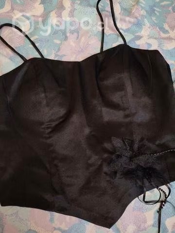 Crop top negro