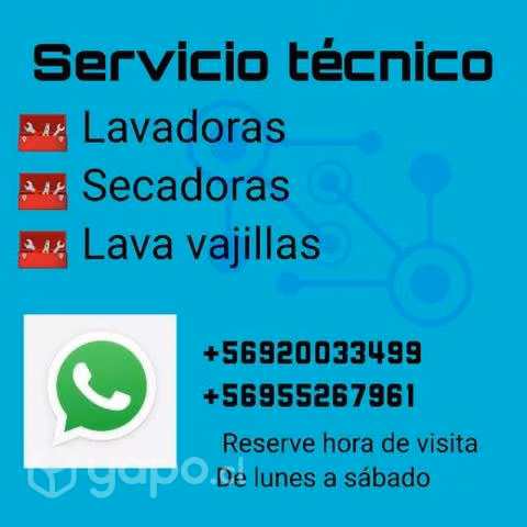 Servicio técnico Lavadoras secadoras ylavavajillas