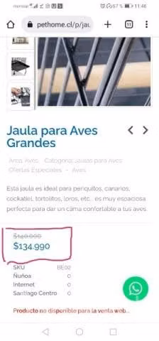 Jaula pajaros con ruedas